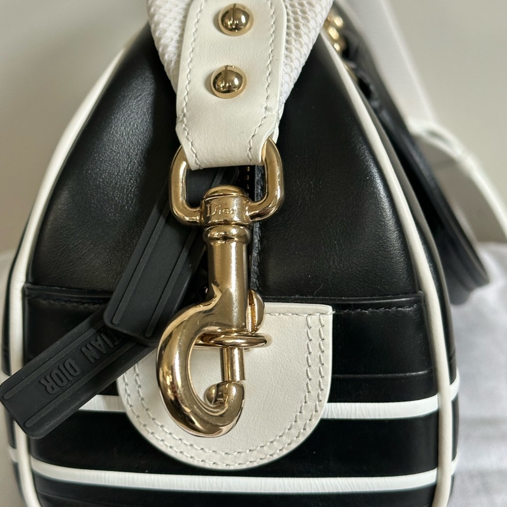 Christian Dior Small Bowling Ball Bag white/Navy - Picture 8 of 16
